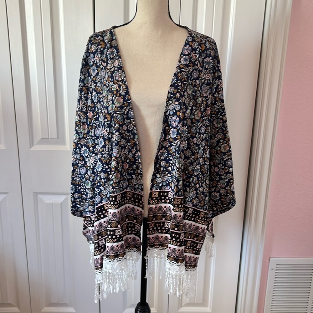 Floral and Lace kimono